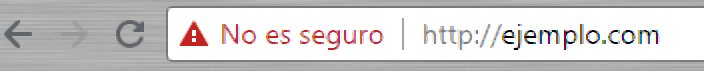 Leyenda sin certificado de seguridad SSL